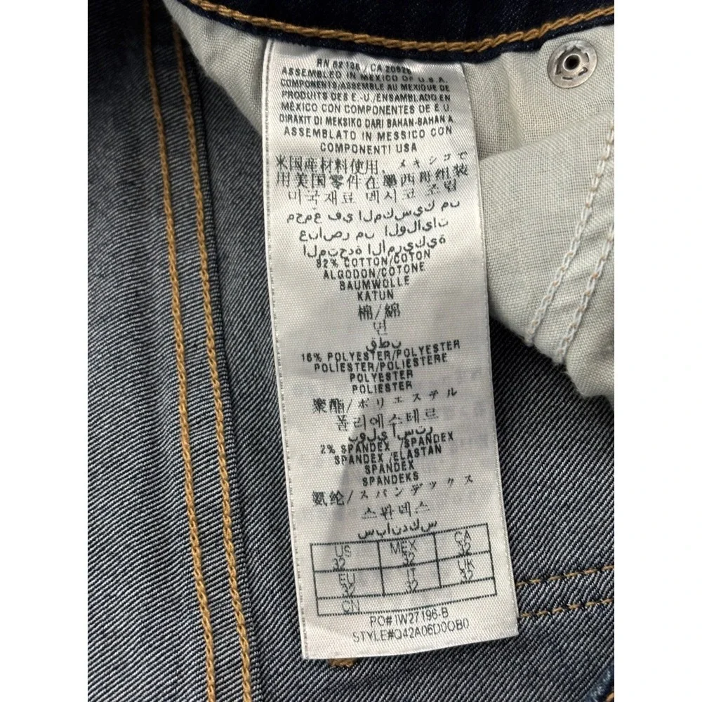 Guess Womens Dark Wash Cuffed Denim Shorts Blue Size 32 Q42A06D00B0